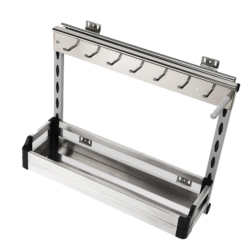 Кухонный шкаф тянущаяся корзина многофункциональная боковая установка shui cao lan с