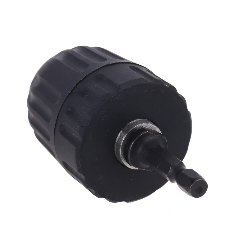 

3/8-24UNF 0.8-10MM Keyless Drill Chuck Clip With 1/4'' Hex Shank Rod Hex Chuck Adapter Converter Woodworking Screwdriver