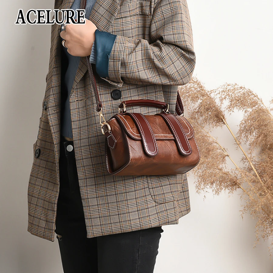 Сумка на плечо ACELURE из искусственной кожи для женщин мессенджеры известного