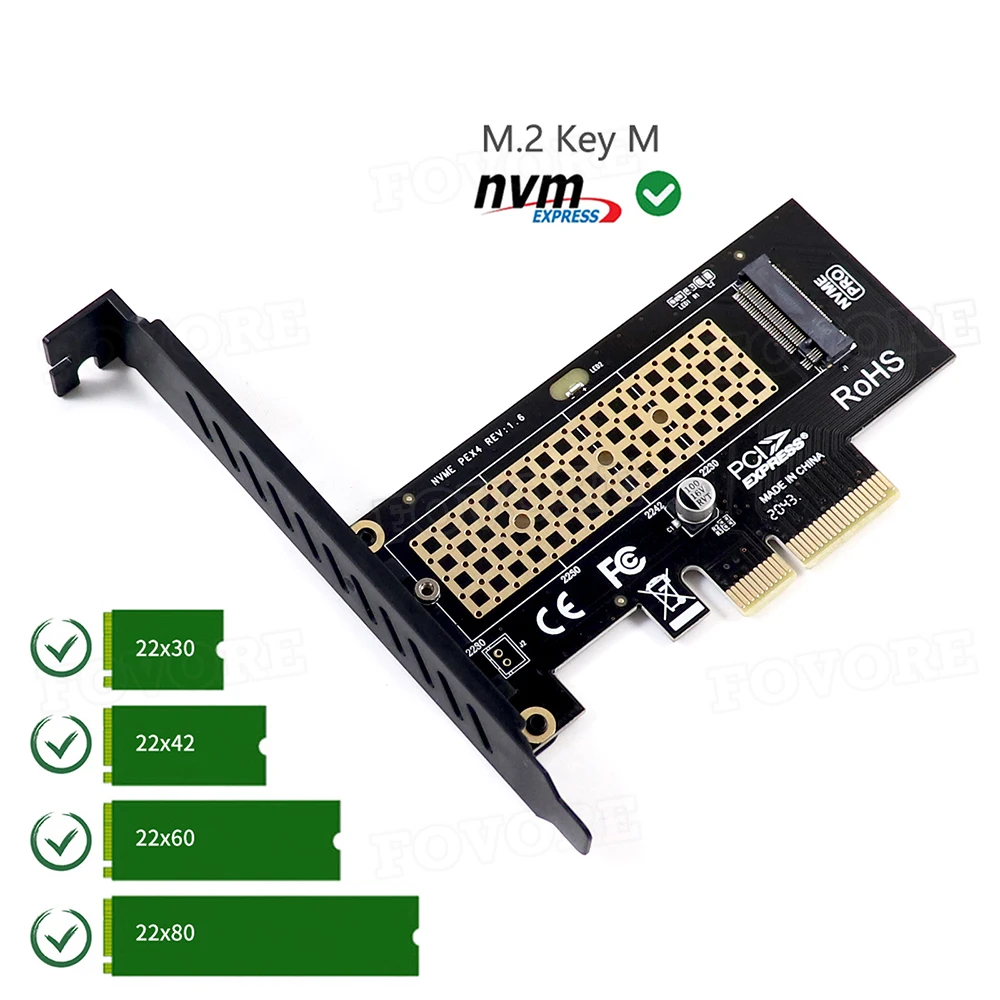 nvme pcie адаптер pci e x4 на ssd m 2 nvme m адаптер кл