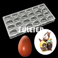 24 hole easter egg chocolate candy mold polycarbonate for bonbon sweets baking mold chocolate pastry tools tray moulds