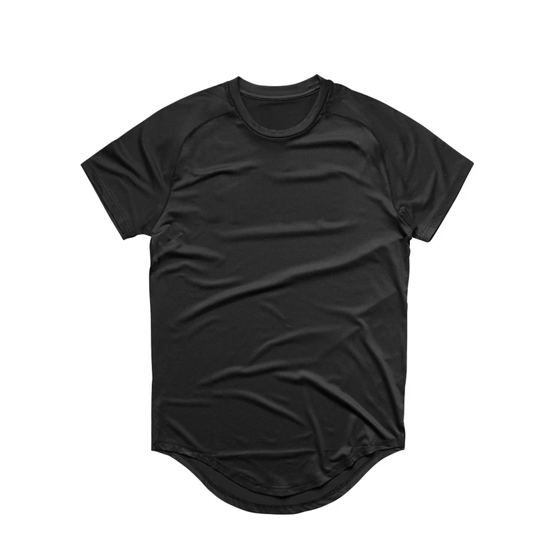 

Men Mesh Fitness Tops Tees Sport O-neck T-shirt Gym Training Short Sleeve Workout Breathable Sportswear Jerseys