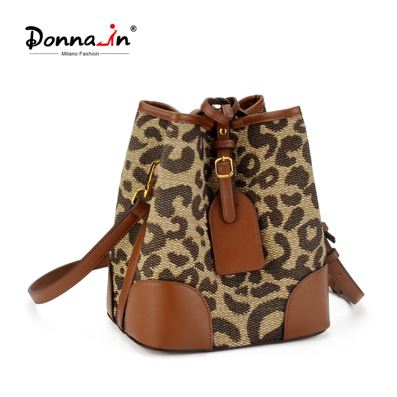 

Donna-in 2021 новые леопардовые сумки, женские роскошные дизайнерские классические винтажные большие вместительные сумки через плечо, универсал...