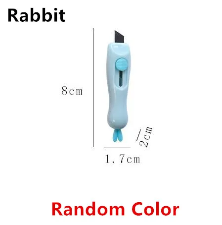 Random Color Мини портативный универсальный нож милое облако конфетный цвет обои письмо коробка нож для резки бумаги в принтере офисные принадлежности режущие бумажные инструменты - Цвет: Random Color