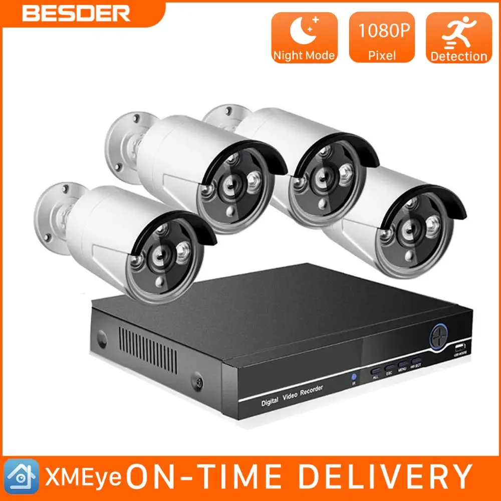BESDER 8CH POE безопасности Камера Системы комплект H.265 IP 3MP ИК Открытый