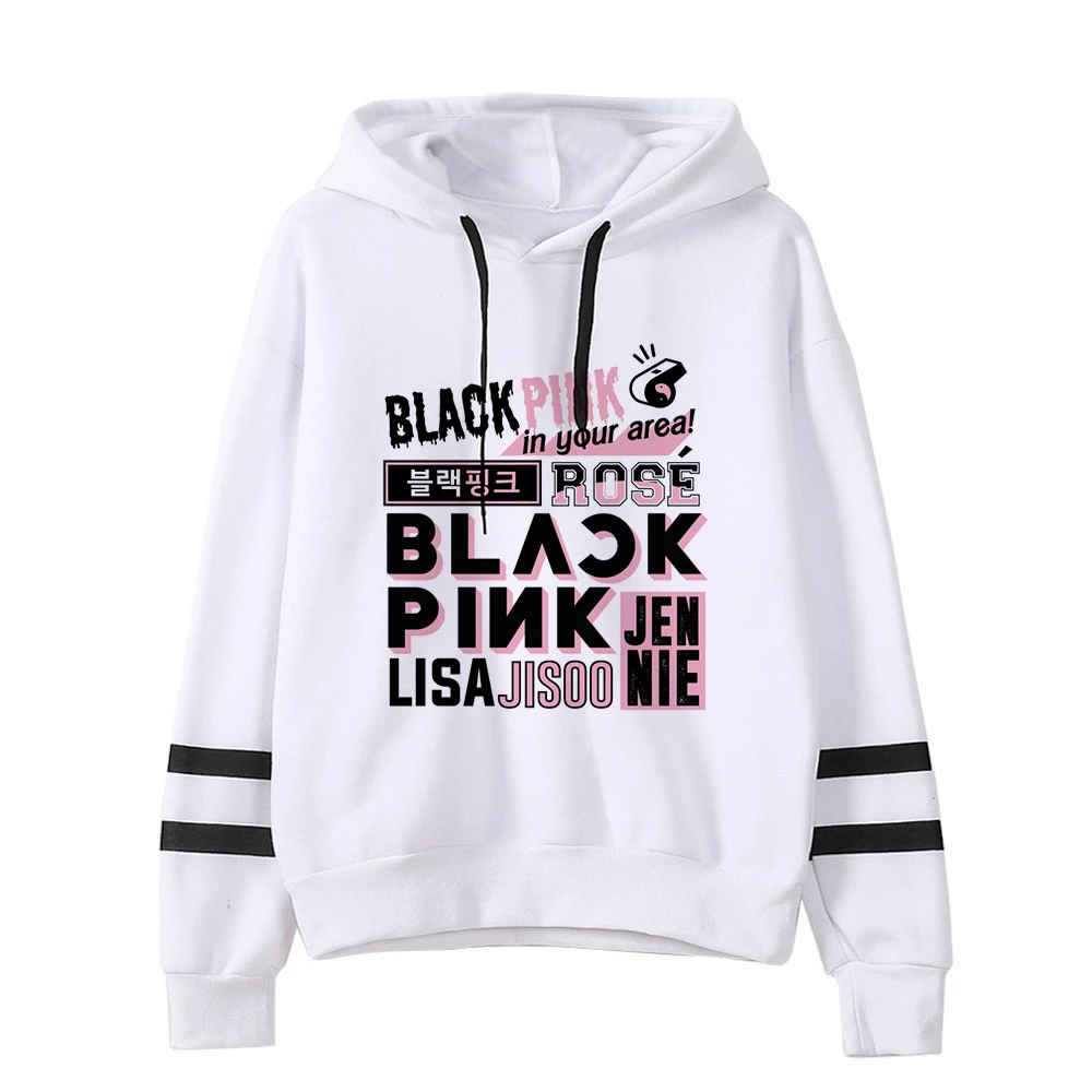Blackpink Kill This Love Harajuku Толстовка для женщин Ullzang Jennie Rose Lisa Jisoo толстовка с героями мультфильмов осенне-зимняя теплая Женская толстовка с капюшоном