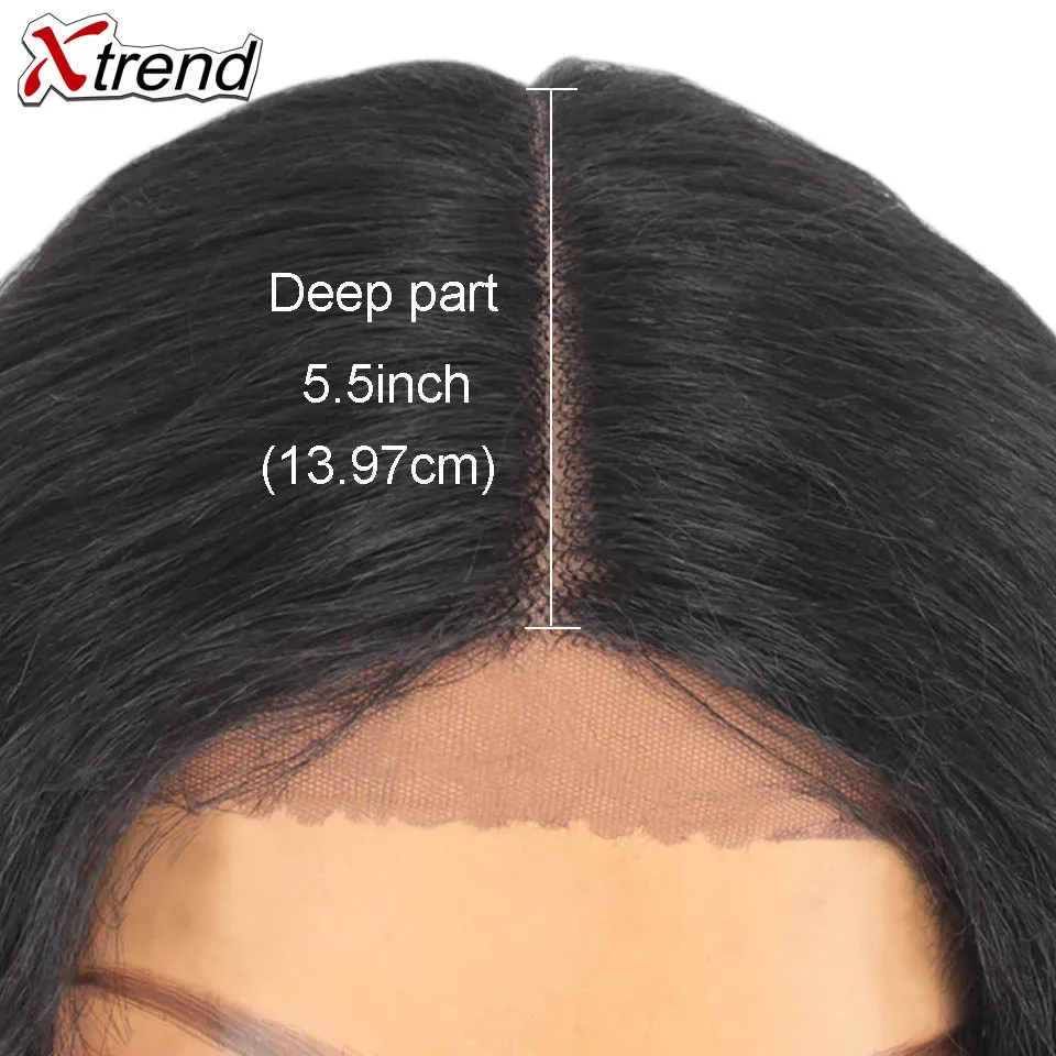 Xtrend 14 дюймов афро кудрявый синтетический парик на кружеве для черных женщин