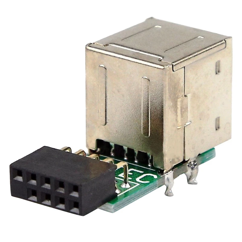 

9-контактный разъем материнской платы до 2 Порты Usb 2,0 Женский Внутренний коннектор адаптер