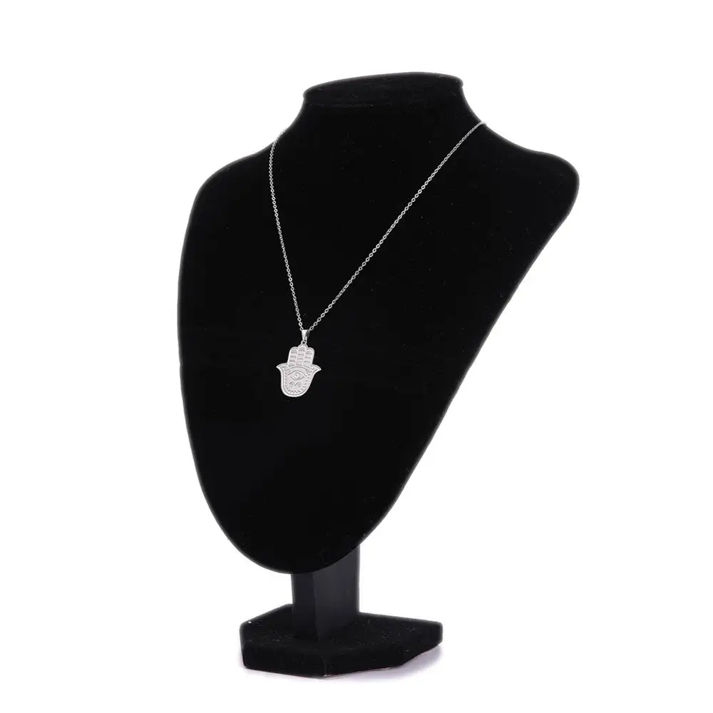 LIKGREAT кулон Рука Фатимы Хамса ожерелье для женщин цепочка из нержавеющей стали