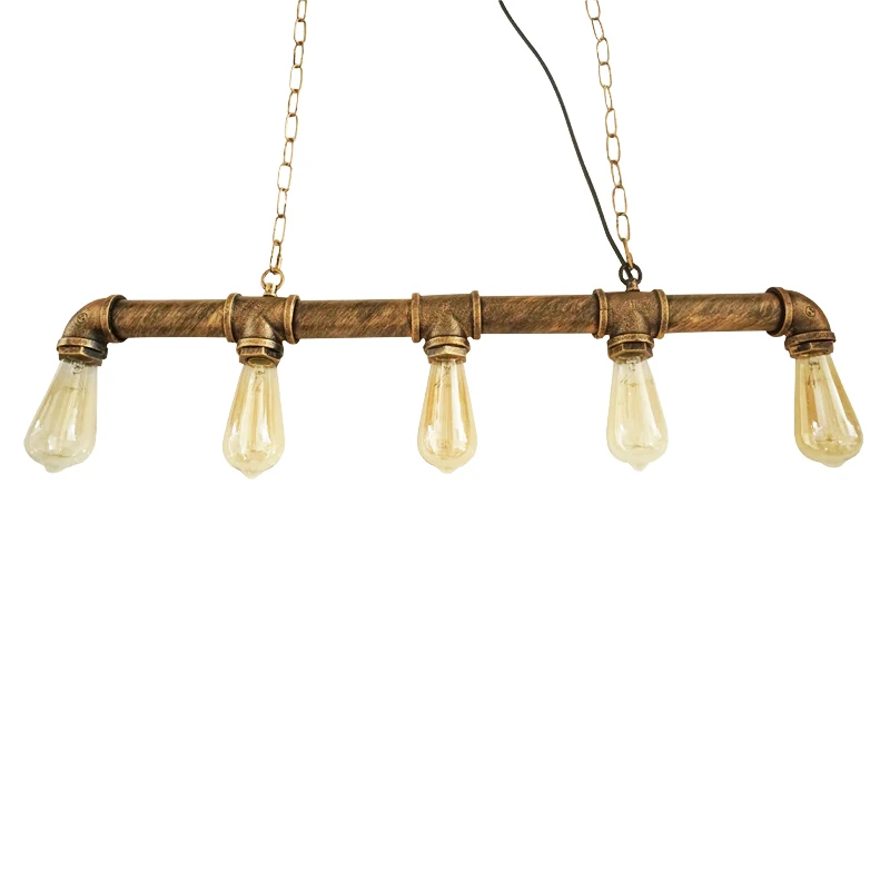 Промышленная винтажная люстра из кованого железа Подвесная лампа для бара