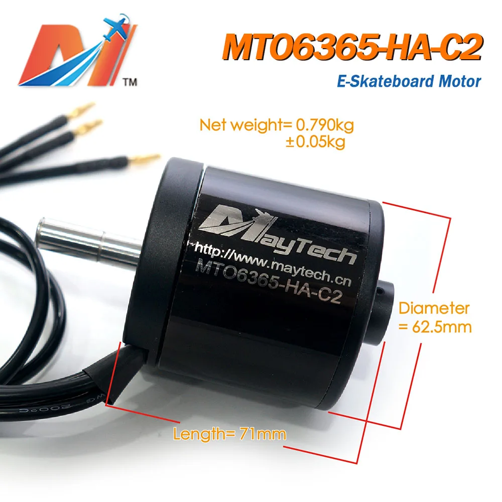 Maytech 6365 170KV Герметичная крышка 10 мм вал двигателя для горной доски e skateboard боевые роботы зал сенсорный|Силовая