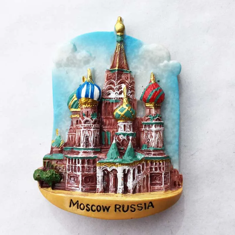 

Asia Russia 3D Fridge Magnet Tourist Souvenirs Refrigerator Magnetic Decoration Articles Collection Handicraft Gift
