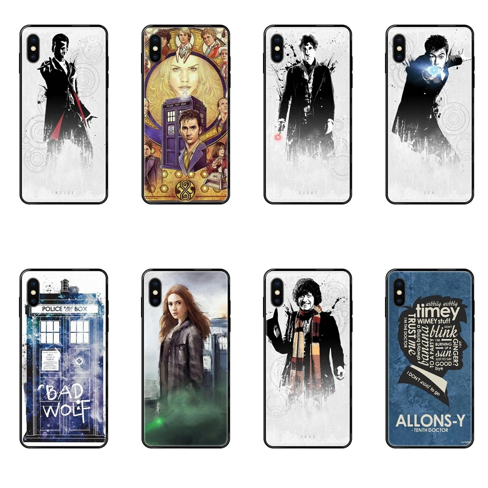 Специальный роскошный черный мягкий чехол для телефона Doctor Who Tardis Bad Wolf половина