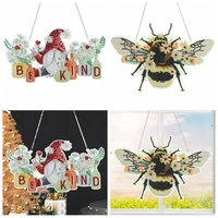 christmas diamond painting hanging ornaments diy special shaped drill animal christmas picture for window home wall decoration