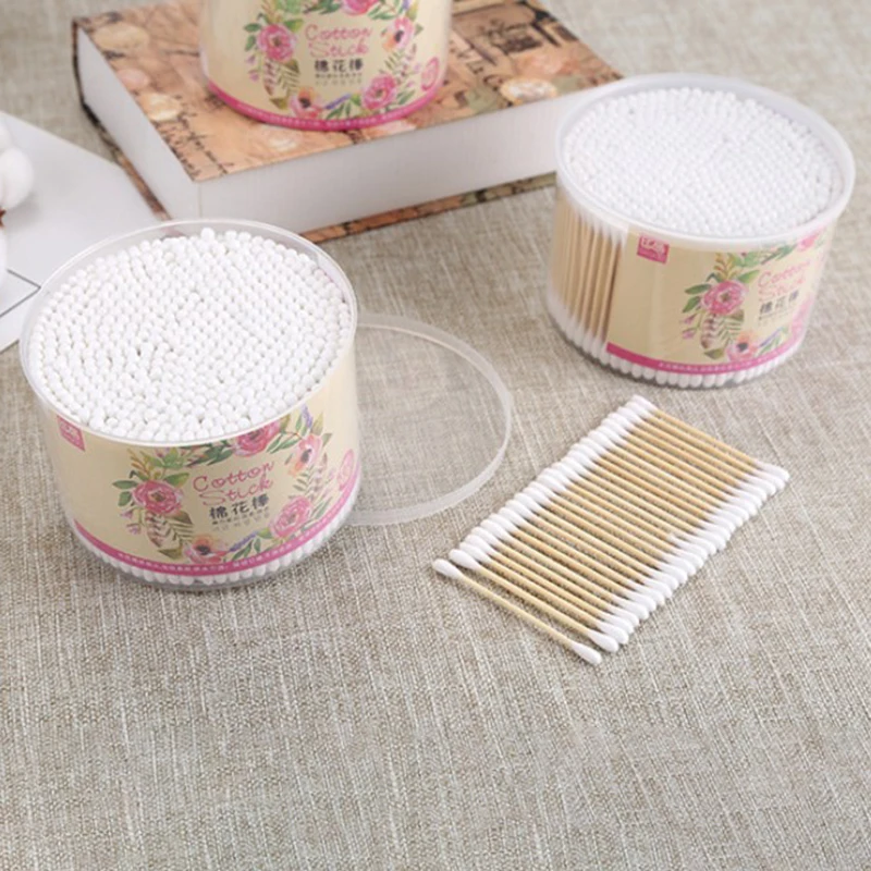 

500pcs/box Cosmetic Beauty Swabs Soft Cotton Buds Cleaning Of Ear Clean Jewelry Pointed Cotton Swabs