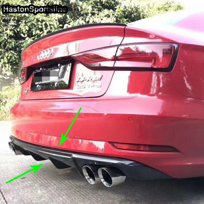 A3 седан отделение из углеродного волокна подходит для Audi Standard 2017 ~ 2020 задняя губа