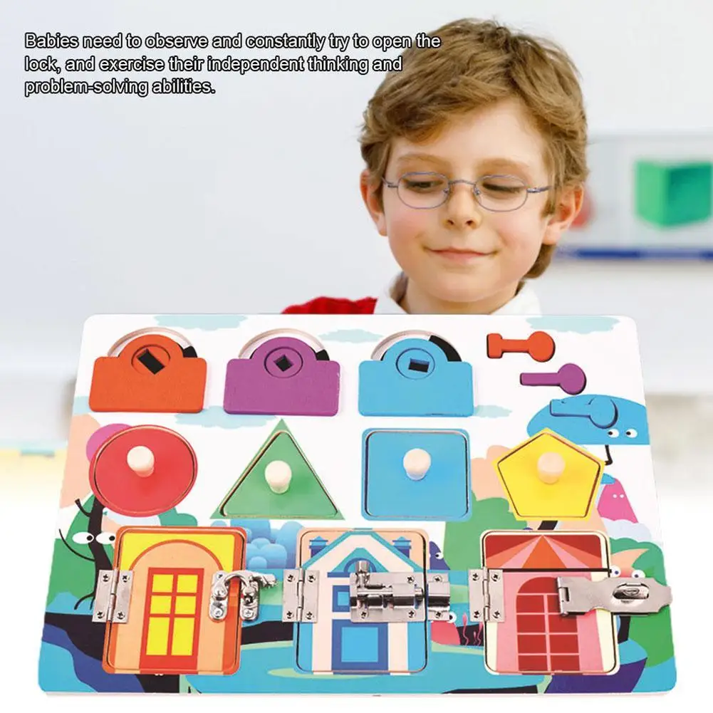 

Open Unlocking Multifunctional Toy Children 1-3 Weeks 2 Years Old Busy Board Baby Puzzle Kindergarten Teaching Aids