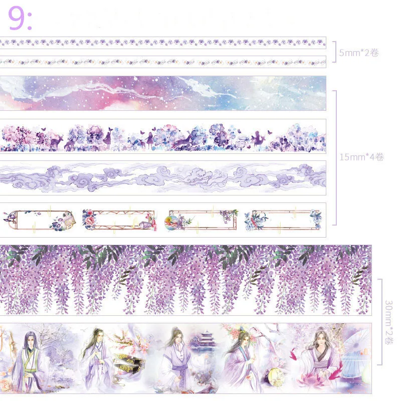 8 шт./лот литературный Фольга Сделай Сам лента для декорации Washi Скрапбукинг клейкую ленту наклейки Скрапбукинг Washitape стиральная лента 024027