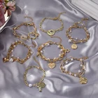 Женский винтажный жемчужный браслет IFMIA, толстая цепочка из жемчуга в Корейском стиле, изящное Ювелирное Украшение для вечеринок, хороший подарок для невесты