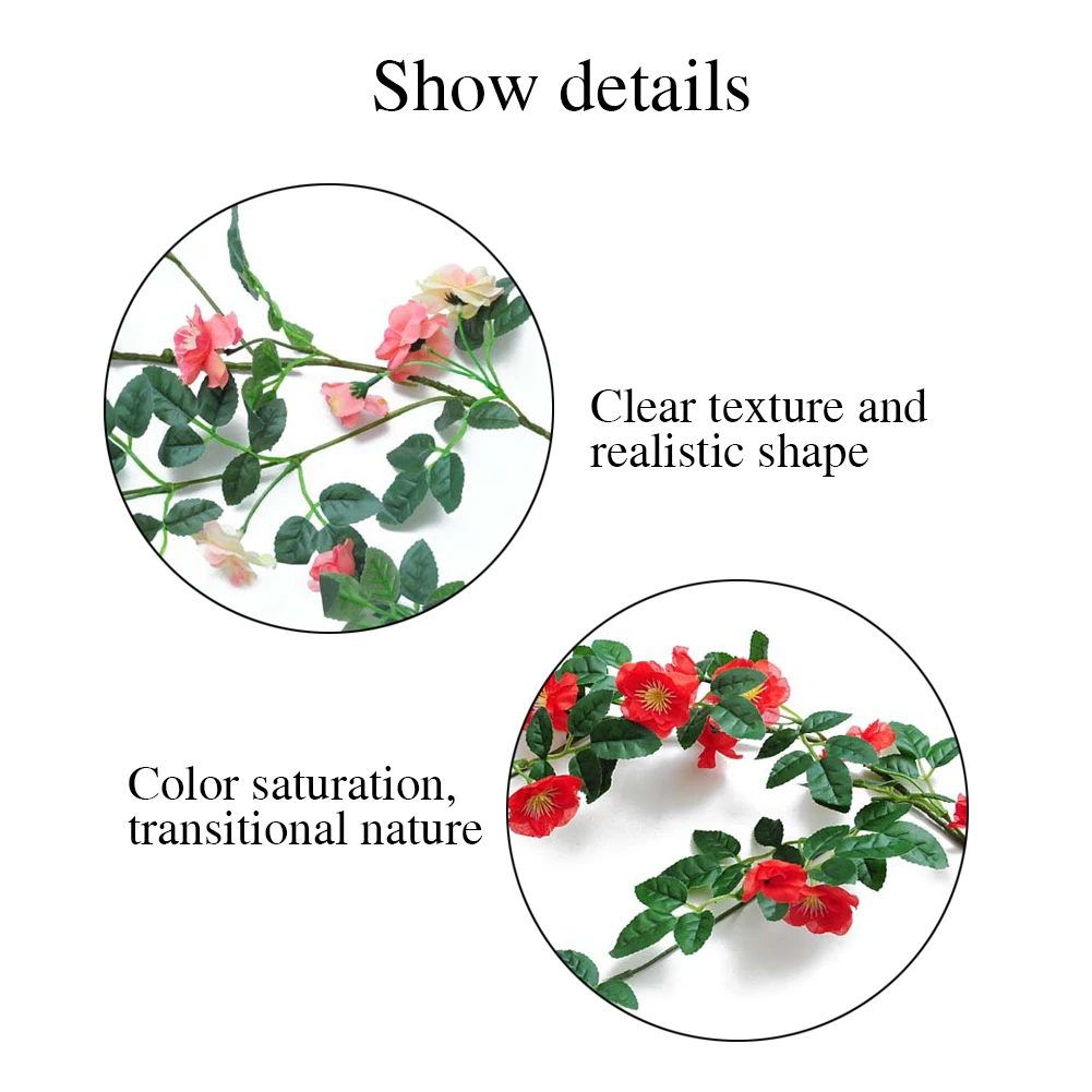 Искусственные цветы 1 8 м венок из виноградных листьев для вечеринок | Дом и сад