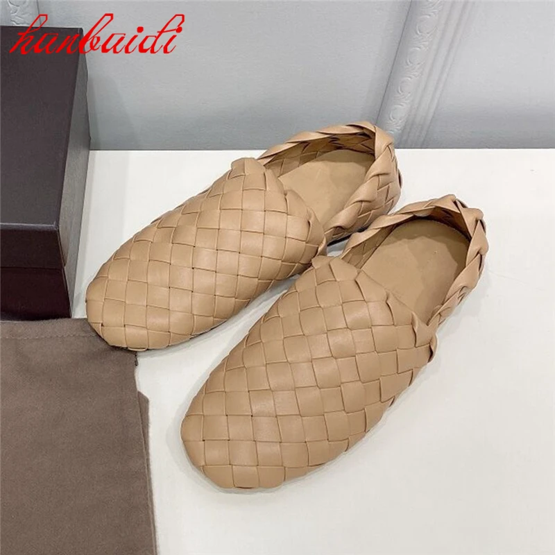 

Simple Flat Shoes Trendy Straw Shoes Flat Casual Shoes Spring and Autumn Women's Breathable Sandals