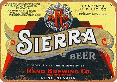 

Metal Sign - 1933 Reno Sierra Beer - Vintage Look