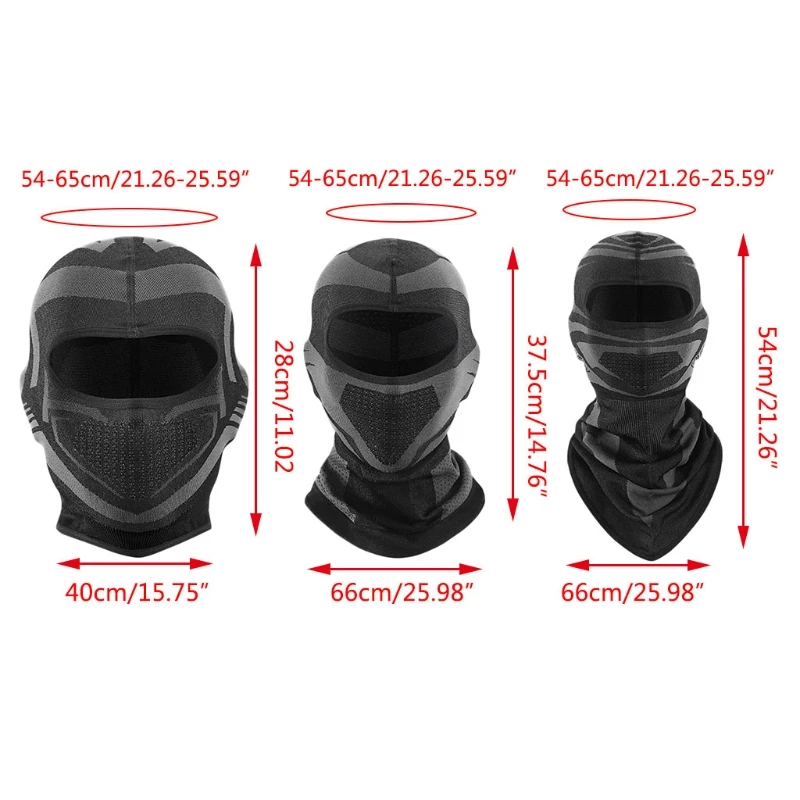 

Unisex Winter Balaclava Ski Face Mask Hat Windproof Warm Plush Lined Motorcycle Neck Warmer Gaiter Hood Earflap Cap