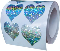 500pcs glitter heart shaped stickers christmas decorative label for scrapbooking party favors and gifts