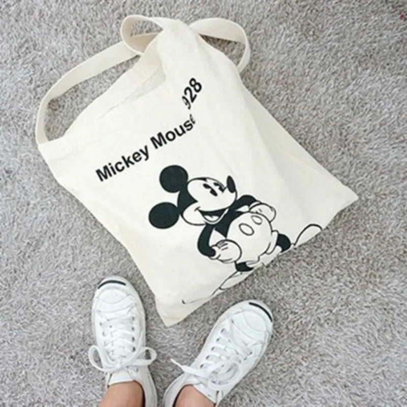 Сумка-мессенджер Disney с рисунком Микки для девушек Холщовая Сумка на плечо