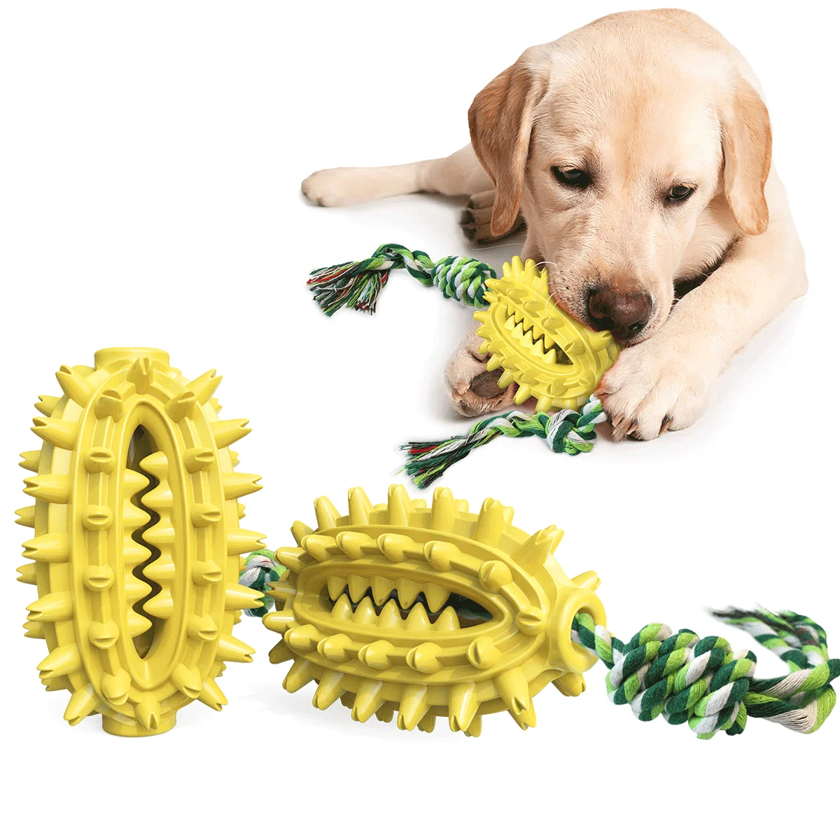 

Dog Toys For Aggressive Chewers Rubber Toothbrush Dog Chew Cleaning Teeth Pet Molar Stick Resistance Bite Toys Supplies