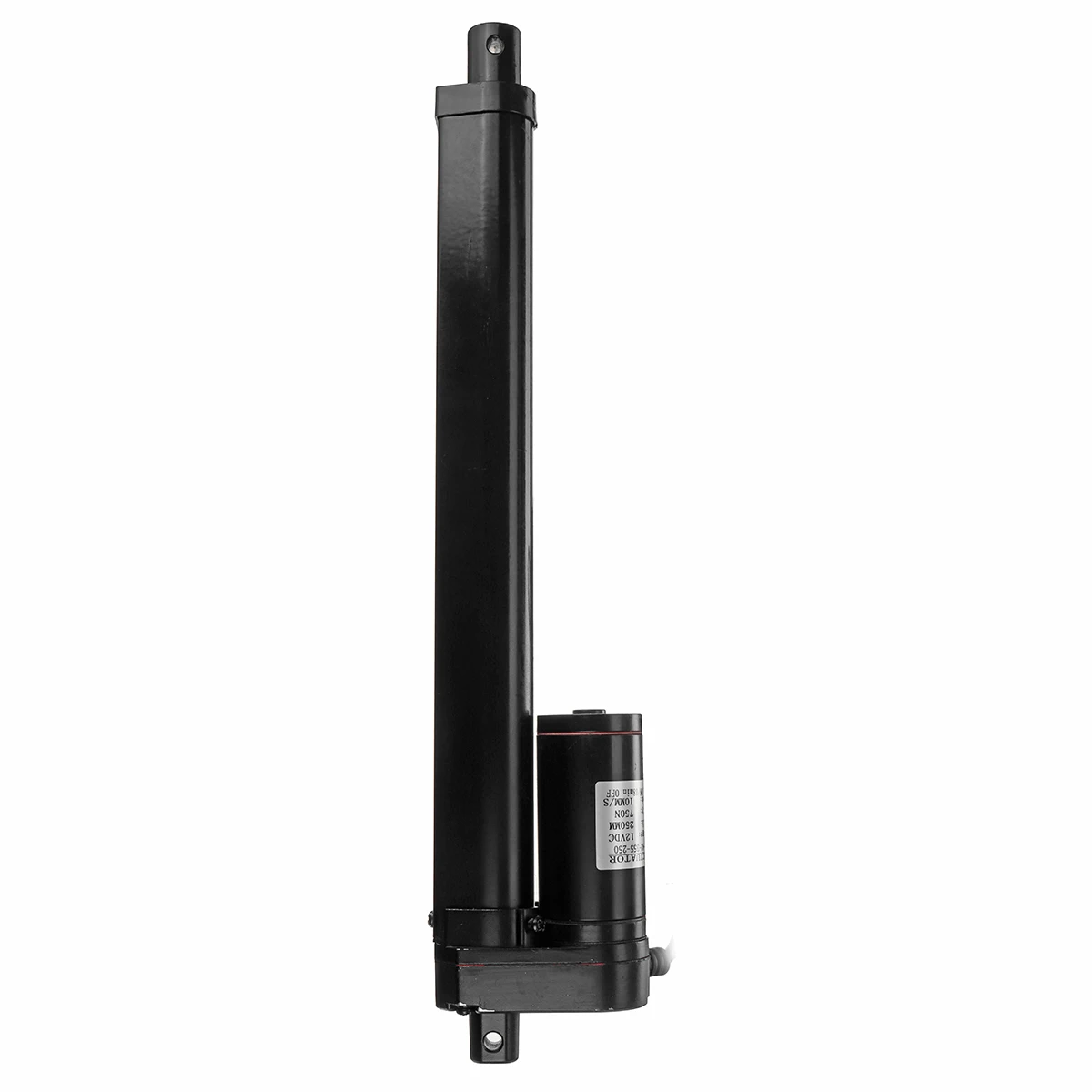 

750N DC 12V Black Electric Linear Actuator Motor Multifunctional Aluminum Alloy Linear Motor Moving Distance 50-250mm