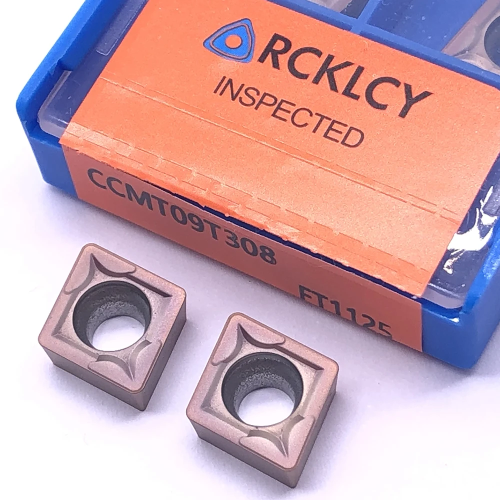 10 шт. RCKLCY CCMT09T308 FT1125 Высококачественные Токарные режущие инструменты из