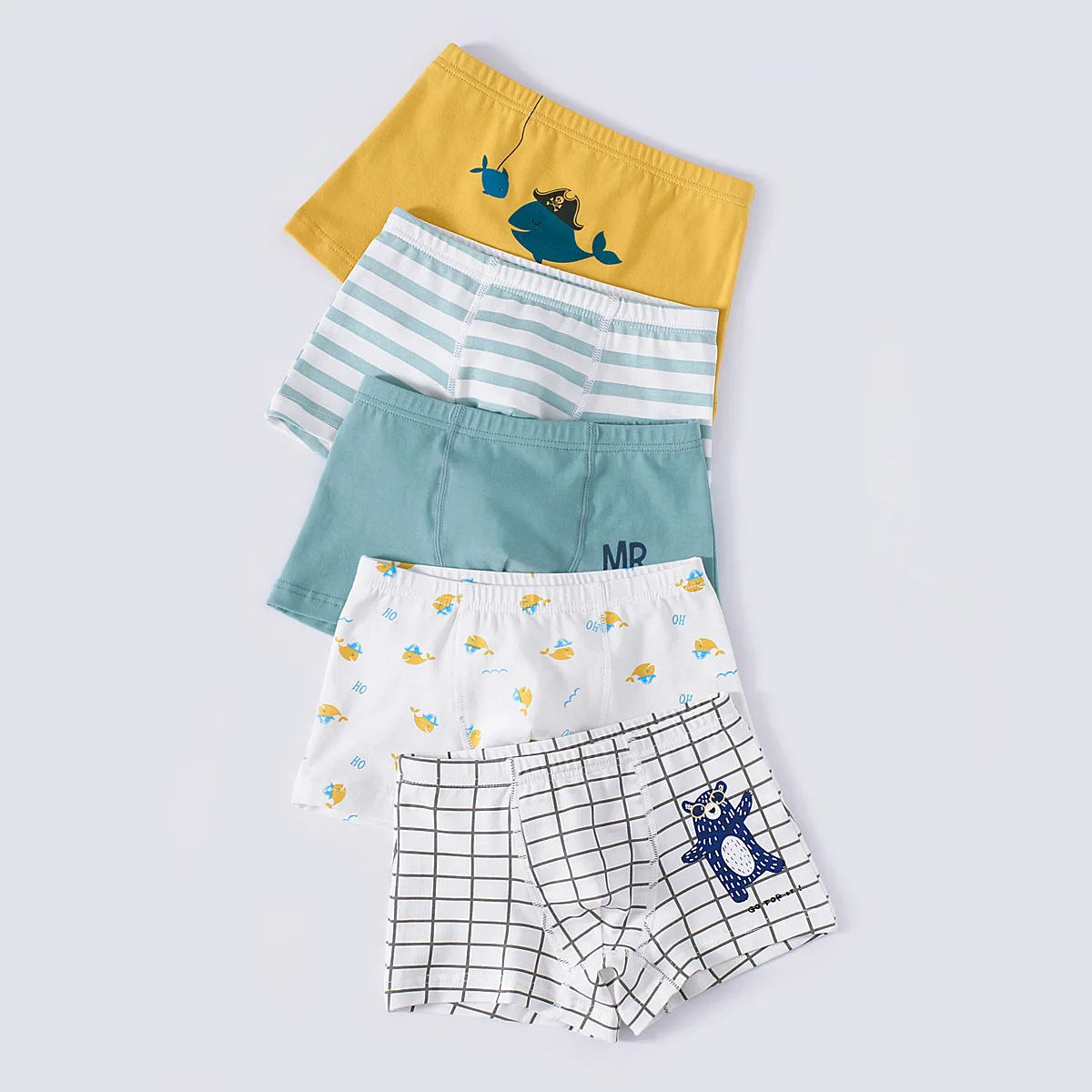 

Baby Boy Underpants Teenager Boys Boxer Briefs Kids Cotton Underwear Cartoon Print Soft Children Panties Shorts