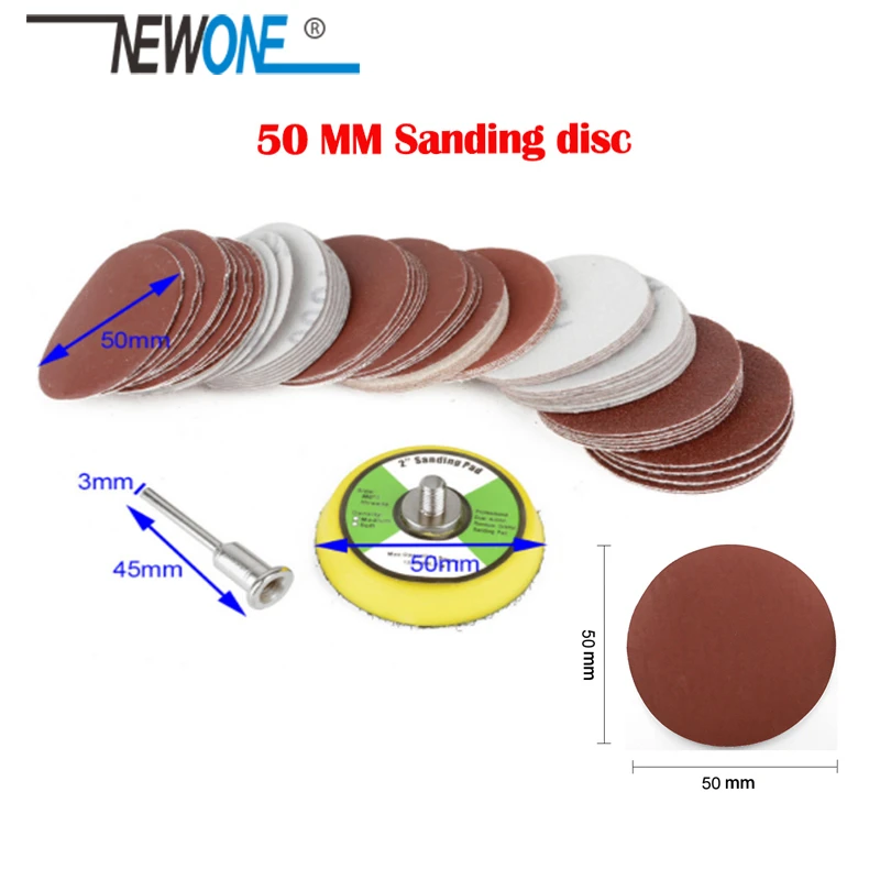 60 шт. шлифовальные диски 100/240/600/800/1000/2000 Grits + 50 мм|sandpaper disc|sanding padsanding discs |