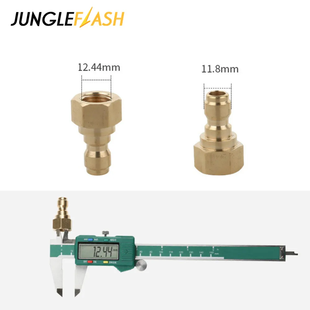 

High Pressure Washer 1/4" Quick Connect Coupler Adapter Clean Washing Pressure Washer Connector for Quick Connecting Car Washer