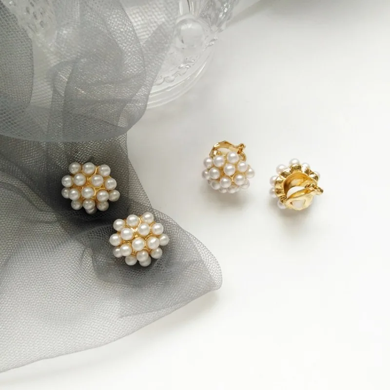 Женские маленькие серьги гвоздики с искусственным жемчугом|Серьги-гвоздики| |