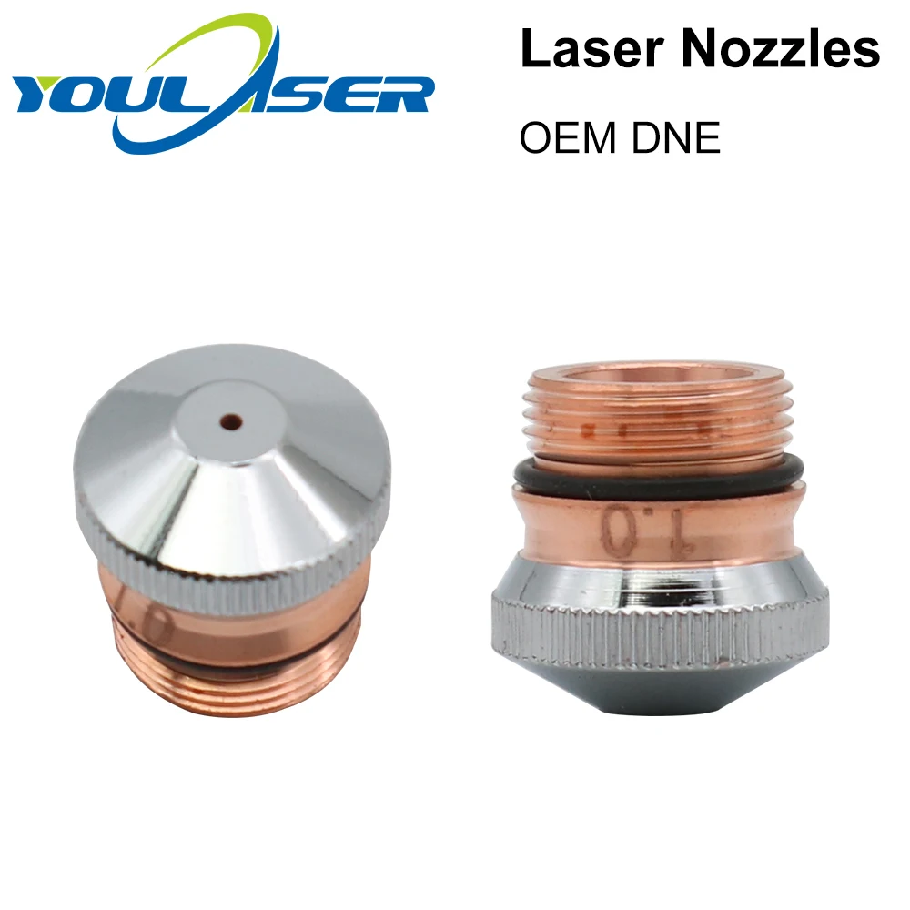 DNE Laser Nozzles Chrome-plated Single/Double Layers H15 Caliber 0.8-4.0mm for Fiber Cutting Head | Инструменты