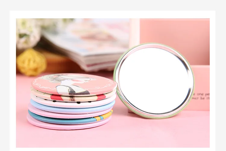 Косметическое зеркало серии Queen 50 шт./лот/милое женское косметическое карманное