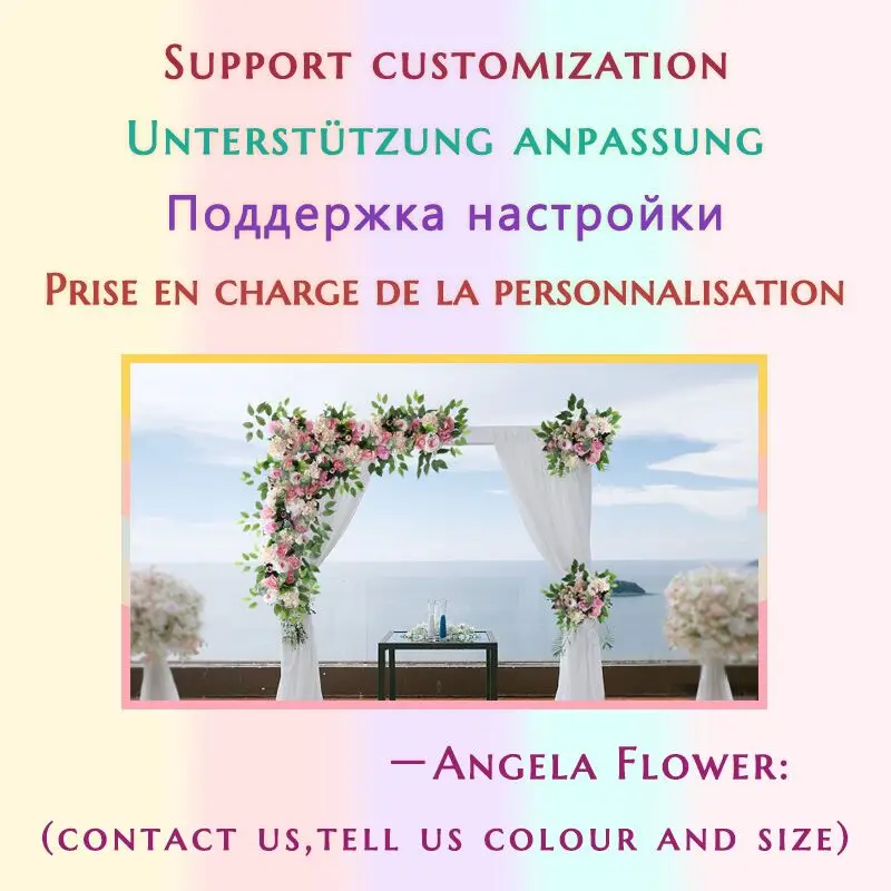 Customized color Curstom30/35 см вишневая Орхидея Роза искусственный цветок шар Декор для вечерние свадебные декорации стола центральный Шелковый букет цветов - Цвет: Customized color