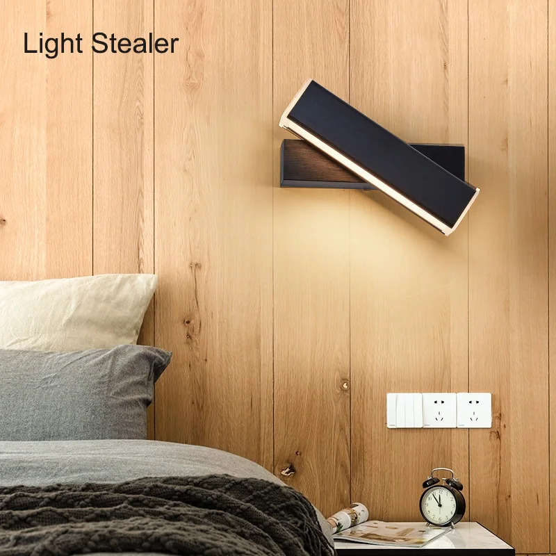 Современный светодиодный прикроватный Настенный Бра с переключателем