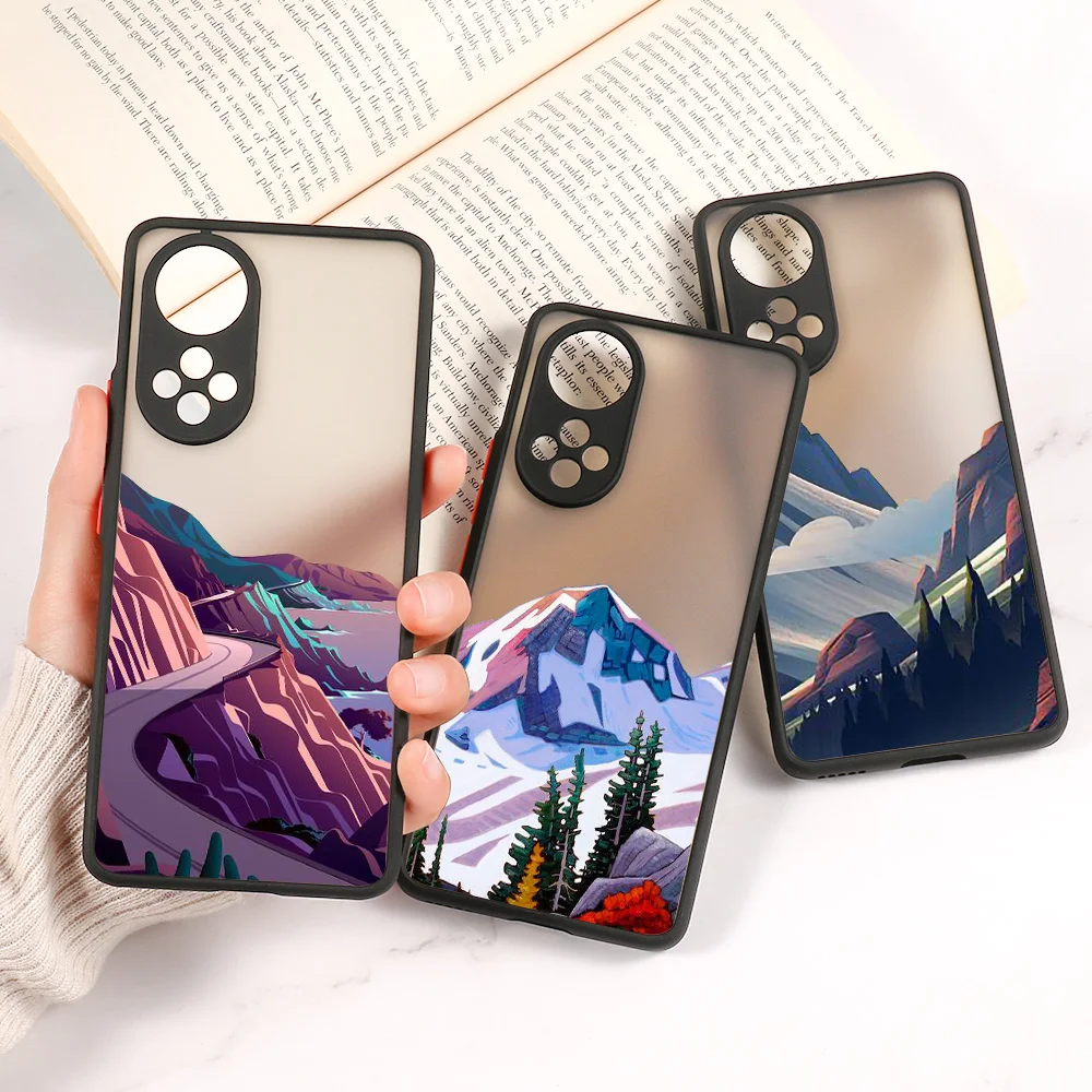 

For Huawei P30 Pro Case P40 P30 Cute Hard Cover Honor 50 SE Pro 8X 9A 10i 20i 20 30 10X Lite 50 Y9 Prime Y6 2019 Y6p Funda