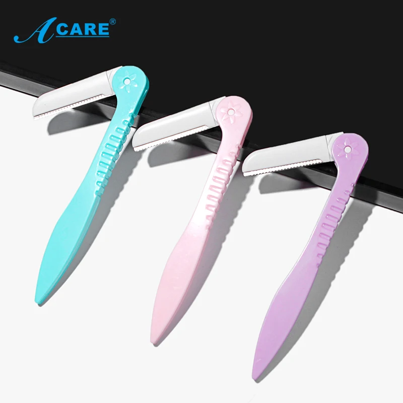 

Folding Eyebrow scraper Women Eyebrow Trimmer Facial Hair Remove Razor Eyebrow Epilator Eye Brows Blades Shaver Knife