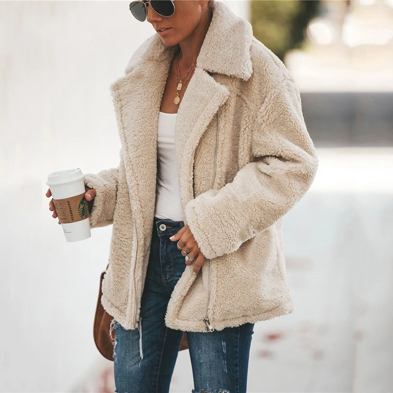 2019 толстая Женская куртка пальто зимняя новая модная с карманами на молнии