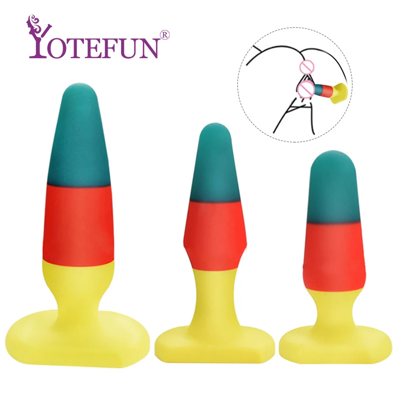 Мягкая анальная пробка силиконовая вагинальная и Анальная фаллоимитатор для