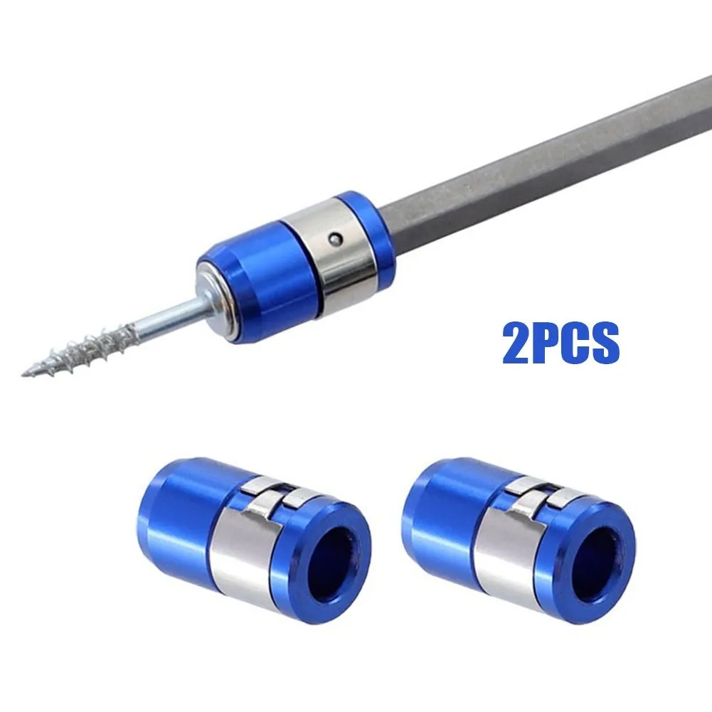 

2pcs Bit Holder All Metal Magnetizer Ring Magnetic Ring Screwdriver Head