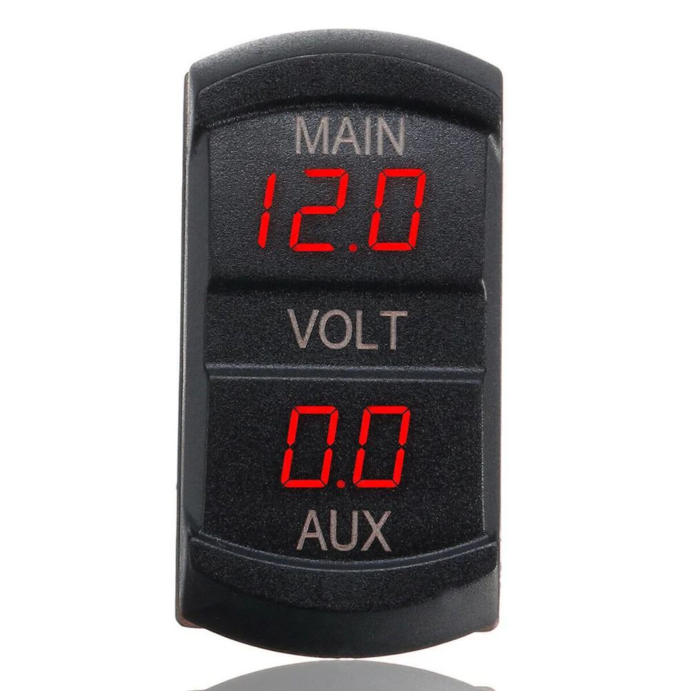 Светодиодный дисплей с двойным вольтметром и монитором напряжения 12 в-24 в для