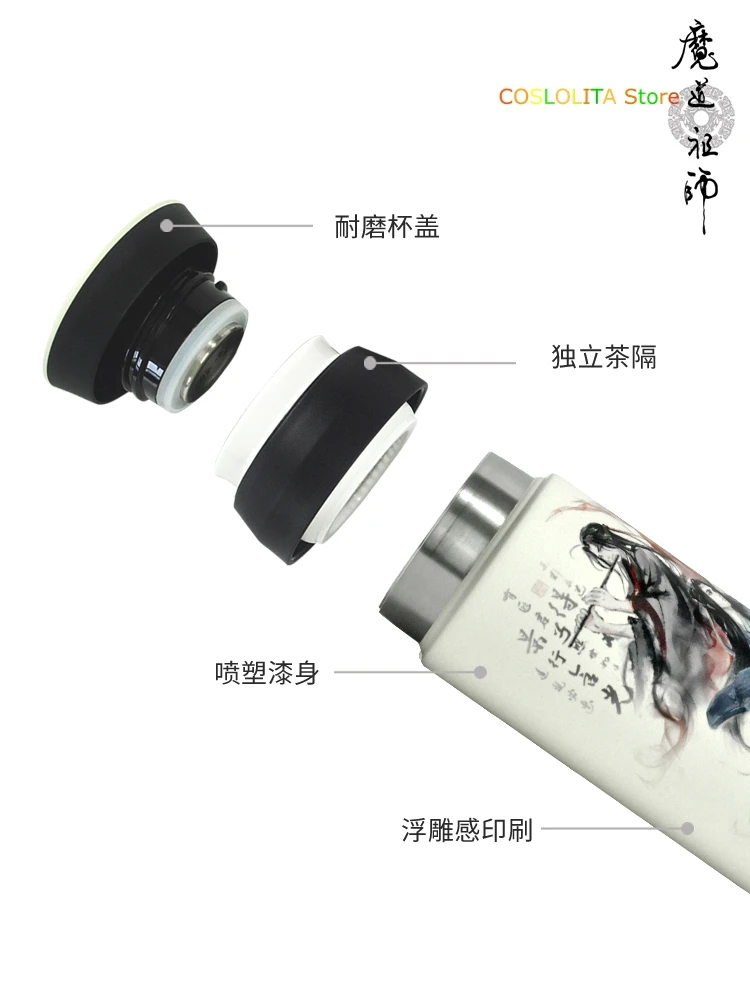 

Anime Grandmaster of Demonic Cultivation Wei Wuxian Thermos cup Men Women Water Cup Drinking Vaccum Thermos Bottle Xmas Gifts