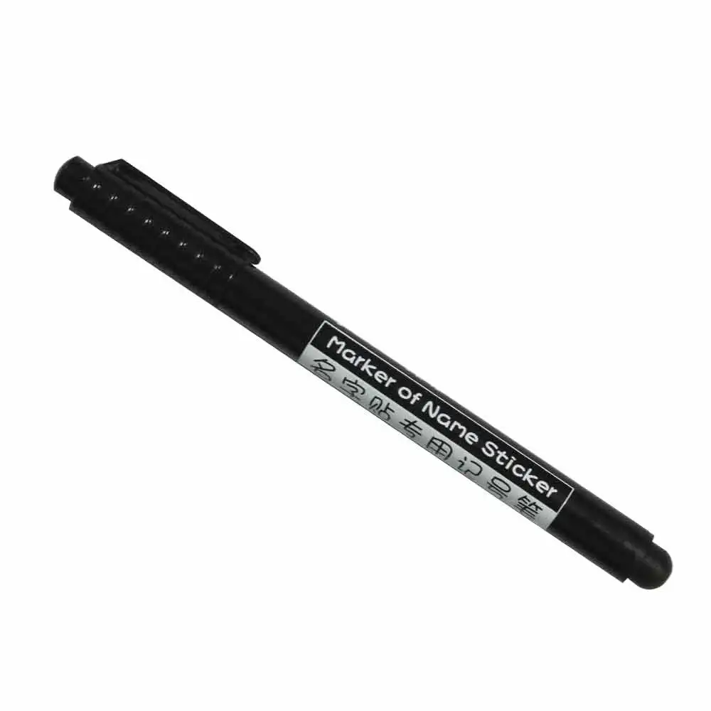 1pc Pen 200 шт белый ярлык с именем, стирающийся Утюг на этикетках, мультяшный рисунок, ткань Маркер тегов для школьной одежды, аксессуары - Цвет: 1pc Pen