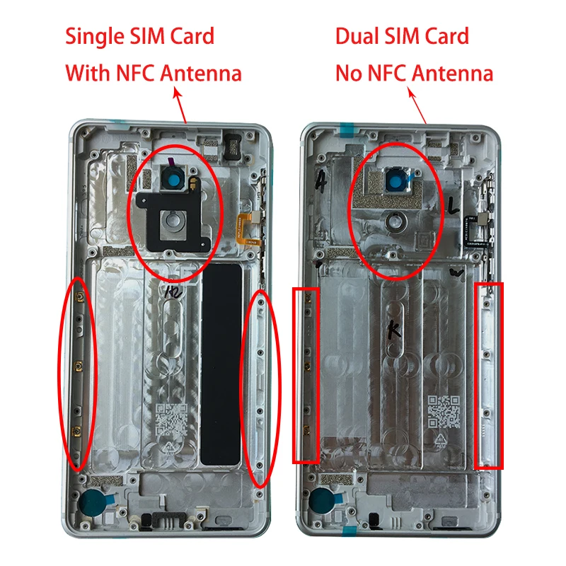 ZUCZUG металлический задний корпус для Nokia 6 Чехол для батареи Чехол для задней панели N6 запасная часть один/две sim-карты