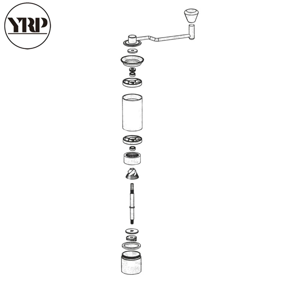 

Manual Coffee Grinder Stainless Steel Burr Grinding Conical Bean Miller Coffee Mill temperi Bearing mini portable coffee maker